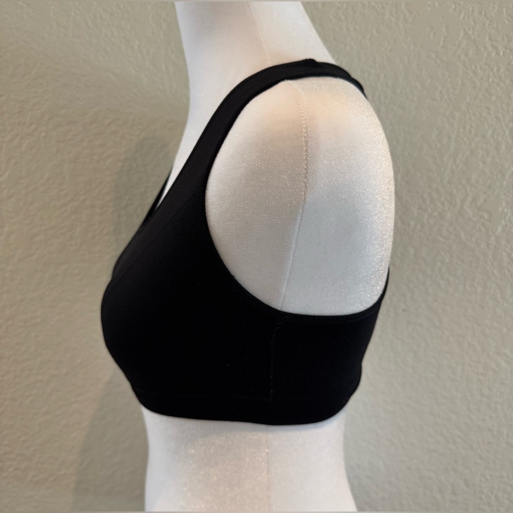 Cat & Jack Girls Racerback Sports Bra - Black - Size XL - Picture 2 of 8